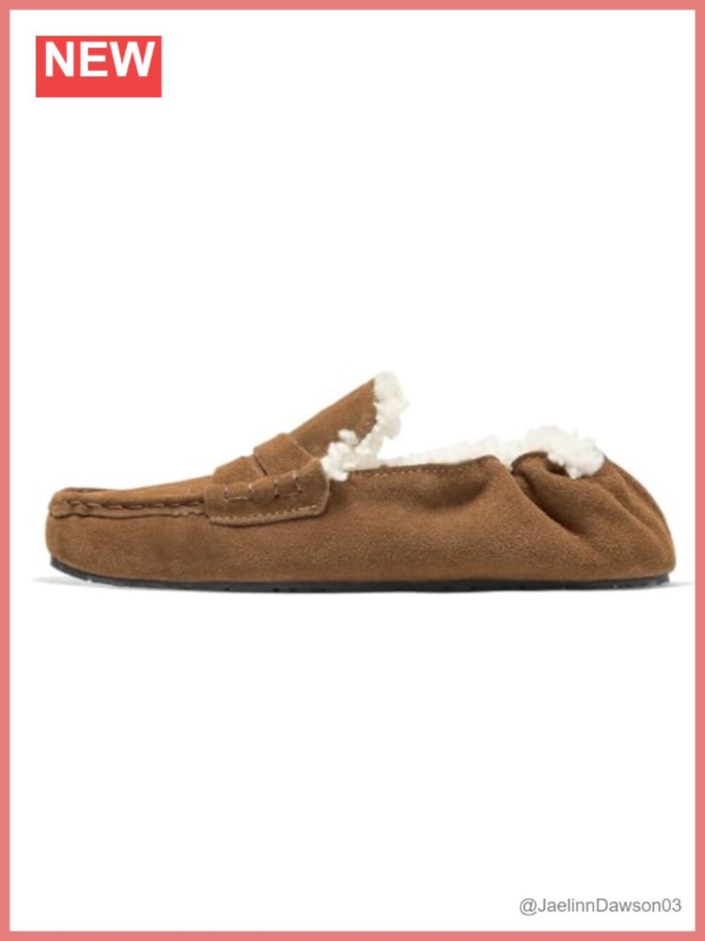 Women's Cowhide Leather Shearling Slippers Mocc Outdoor